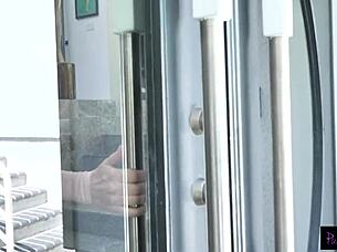 Lonely Milf Masturbates Then Rides Hired Help's Monster Cock In Doggystyle And Missionary