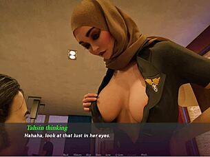 Is the prison guard fucking the inmates with her big tits?