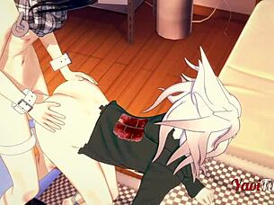 DANGAN RONPA 2 - OUMA X NAGITO HANDJOB BLOWJOB DOGGY STYLE CREAMPIE BAREBACK YAOI 3D