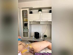 Sugarnadya Waxes Client's Penis And Anus Smooth