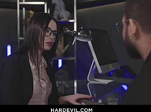 I Watch Perverted Secretary Masturbate with Big Cock