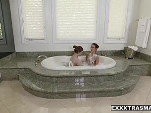 Gracie and tara have a casual threesome fuck