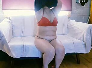 Degenerate Voyeur Touches Miss and Asks to Undress