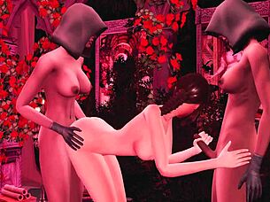 hentai game pixel art three girls swap partners