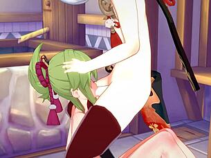 Genshin Impact Hentai Kazuha X Kuki Shinobu Hardsex