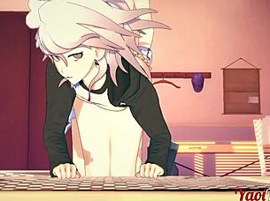 DANGAN RONPA 2 - OUMA X NAGITO HANDJOB BLOWJOB DOGGY STYLE CREAMPIE BAREBACK YAOI 3D