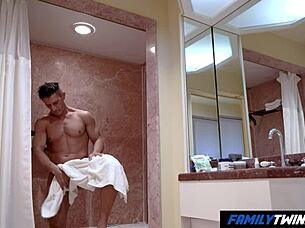 Familytwink: Stepdad Bareback Pleasures His Son In Hotel Room