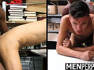 The Shoplifting Suspect Complied With The Gay Officers Demands - Menperps