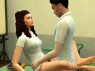 Cogiendo Con Colegiala Virgen Primeriza En La Clase?