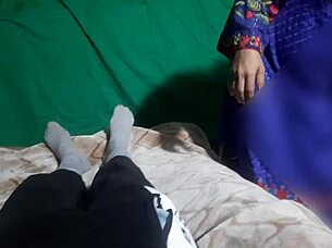 father-in-law gets blowjob from daughter-in-law in private 😏