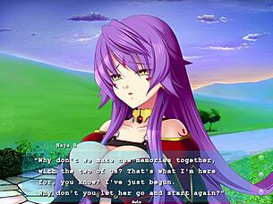 what's comforting the dragonwomen in princess x fan disc ep9?