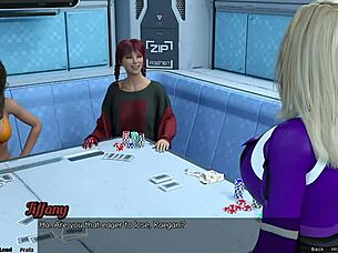 stranded in space 35 - strip poker game with curvy characters