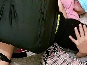 Before my birthday, my roommate deepthroats my big cock in a close-up scene.