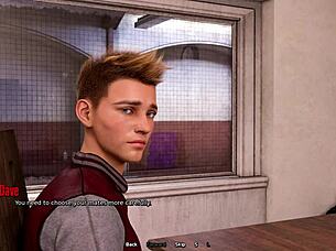 husband catches me in his wife's bathroom, leads to monster cock fun in 3d hentai