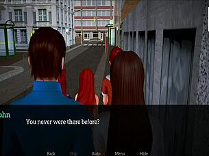 Anime girl plays erotic game