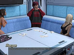 stranded in space 35 - strip poker game with curvy characters