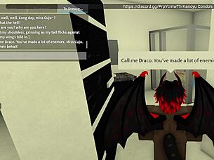 Draco experiences bizarre black sex in this wild adventure.