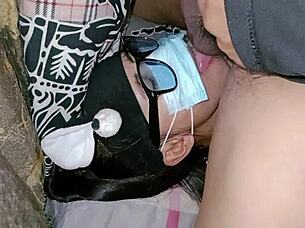 Before my birthday, my roommate deepthroats my big cock in a close-up scene.