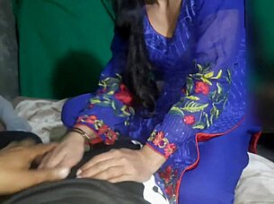 father-in-law gets blowjob from daughter-in-law in private 😏