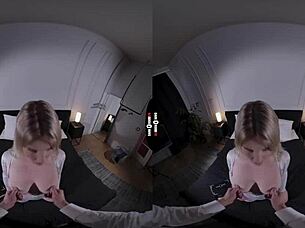 come into the dark room vr and suck the big boss's tits