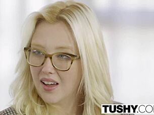 Blonde Babe Samantha Rone Takes Monster Cock In Intense Assfucking And Doggy