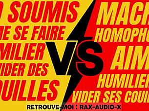 french macho dominates weak gay