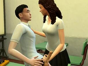 Cogiendo Con Colegiala Virgen Primeriza En La Clase?