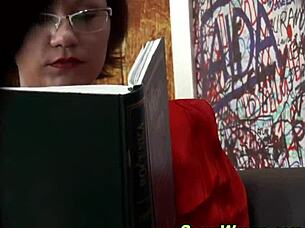 Horny slut, get ready for that bukkake in heels