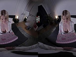 come into the dark room vr and suck the big boss's tits