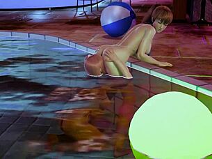 Honoka engages in big fucking with another girl in hentai style