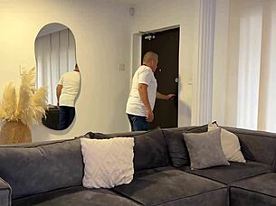 hot teen caught stealing and taken to the back office for questioning by police