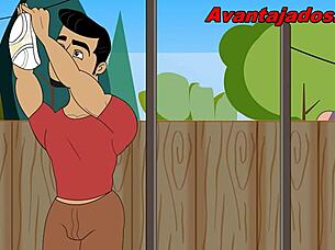 Oh, My Dream Neighbor in Gay Cartoon Porno!