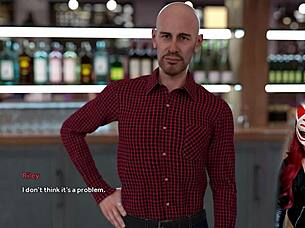 Upskirt Flash at the Bar in Wild Game