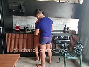 i woked up with hard cock and fucked the sexy maid compleetly in anal and blowjob