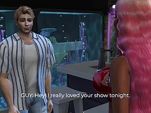 Nicki M enjoys a ride with a lucky fan in 3D hentai animation.