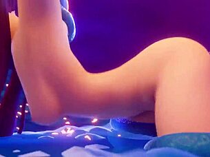 mona battles slime in hentai cartoon fun 😜