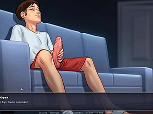 watch bathing with big boobs and cock in summertime saga part 15?