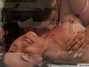 lesbian milf enjoys face sitting with busty visitor