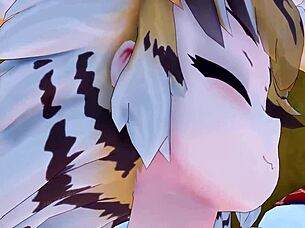 Bengaru tora in kemono friends anime getting fucked in detailed scenes