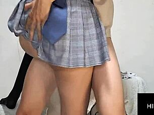 Latina Teen Masturbates In Thong