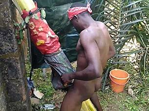 World's strongest big dick dominates slut on stage!