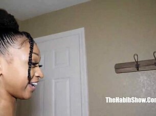 Sexy slim thick Chi Chi fucked by Blu Magic and Suga Slim in threesome