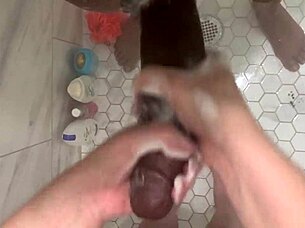 stepdaughter cleans stepdad's huge cock