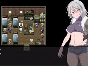 grace explores the labyrinth town in this hentai game part 4