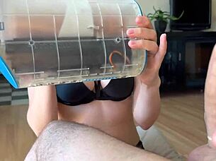 Automatic Blowjob Machine Extracts Cum Effortlessly