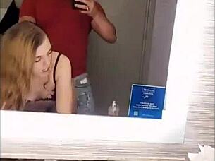 fucking tiny freshman i met at town club in hotel bathroom