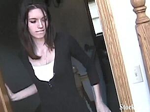 she just looks so cute in her stockings