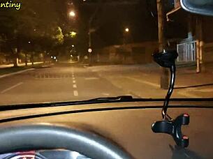 I offered a ride to the hot girl walking alone on the street and she fucked me out of gratitude