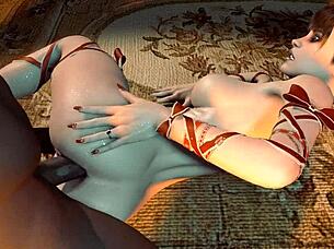 Bbs christmas elf eagerly jumps on monster cock in uncensored hentai episode 3