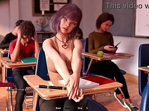 Watching My Curvy Teacher's Big Ass in Class 3D Hentai